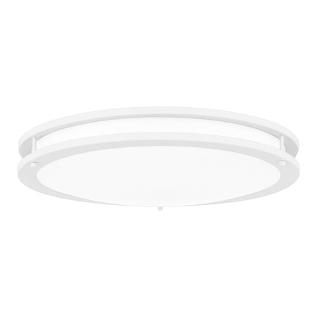 Quoizel Euclid Integrated LED White Lustre Semi-Flush Mount EUC1624W